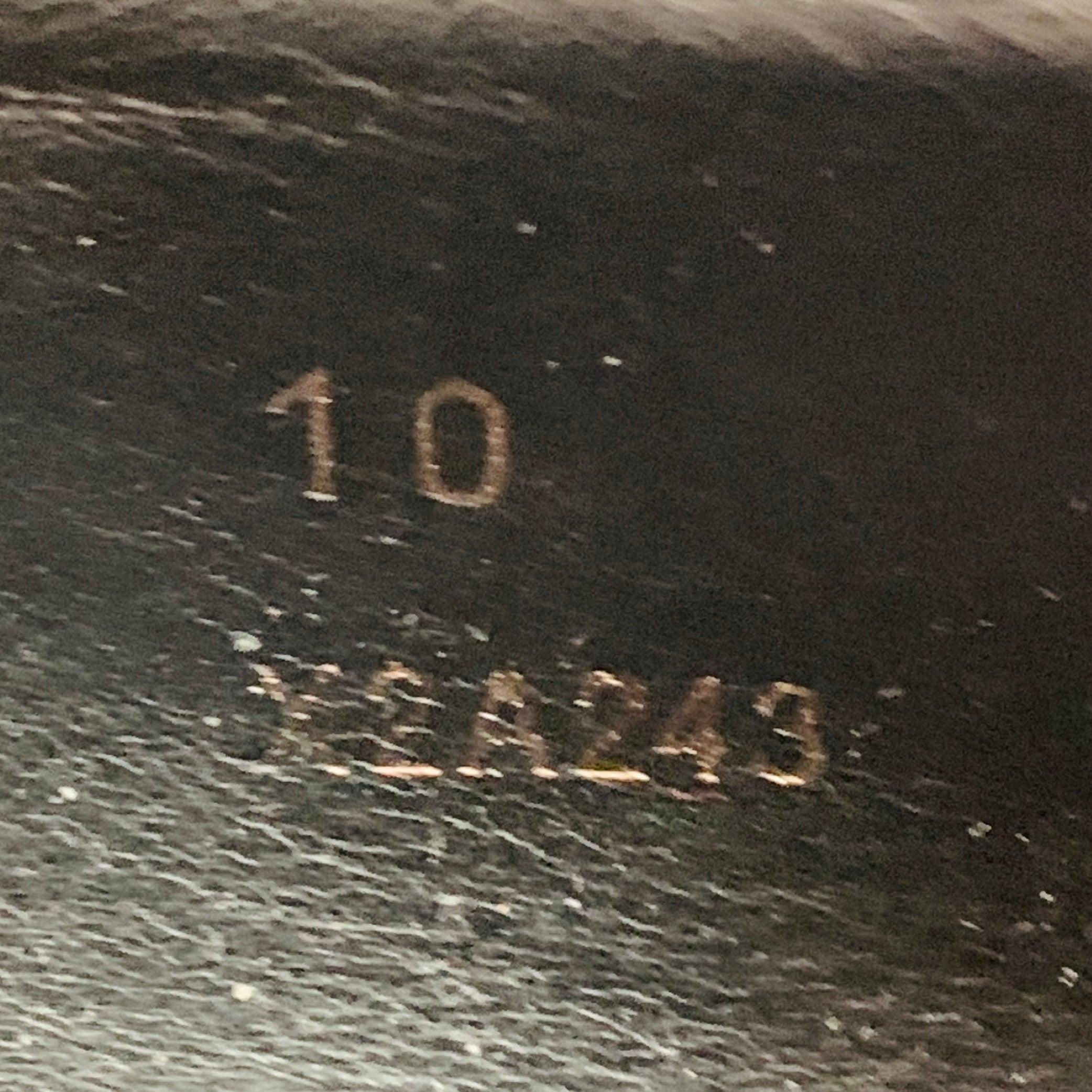 GIORGIO ARMANI Größe 10 Schwarzes strukturiertes Leder Slip On Penny Loafers im Angebot 5