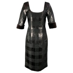 GIORGIO ARMANI Größe 10 Schwarzes Cocktailkleid aus Viskosemischung