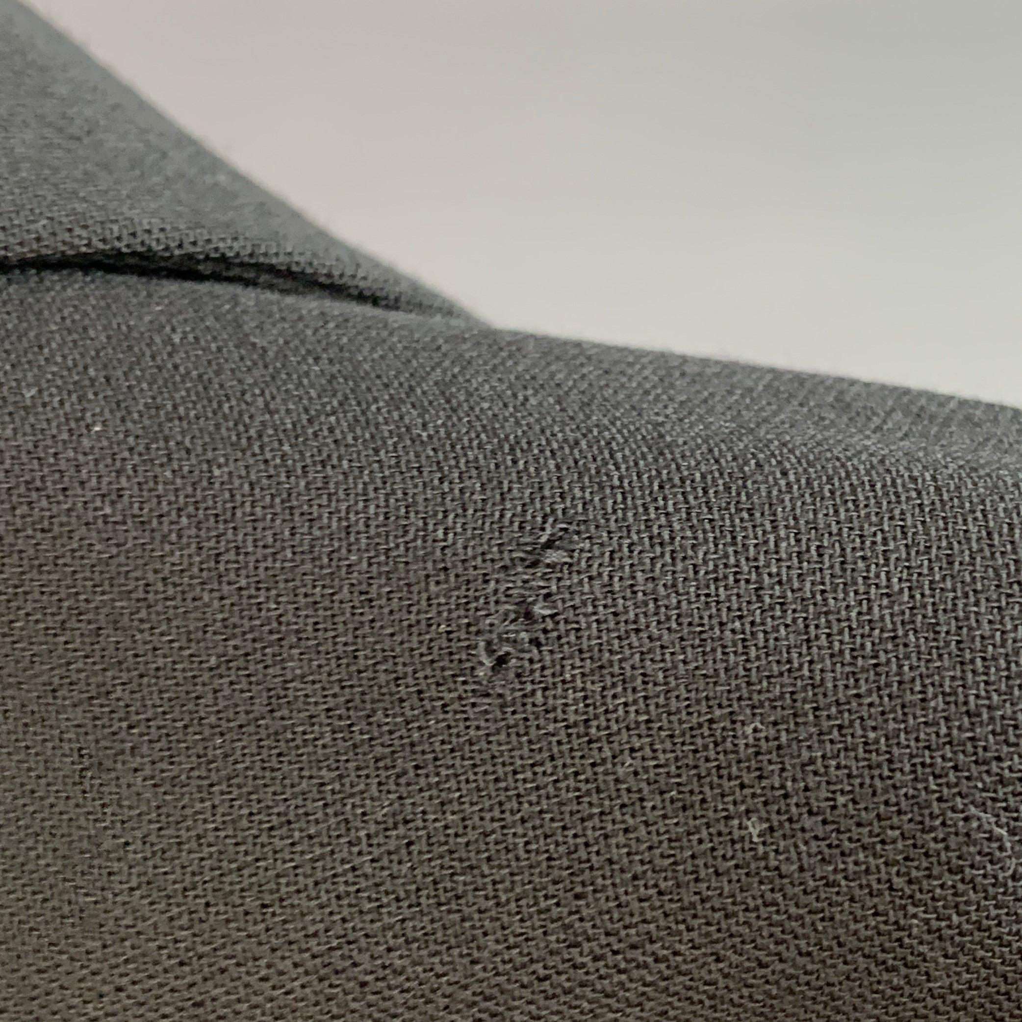 GIORGIO ARMANI Size 14 Black Wool Single Breasted Jacket Blazer For Sale 6
