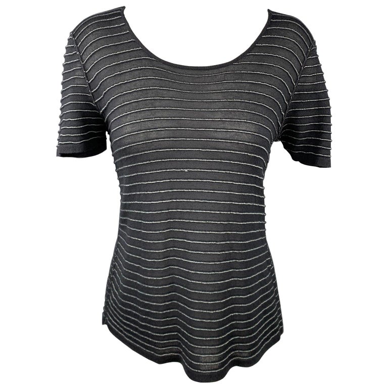 Chanel Striped T Shirt - 4 For Sale on 1stDibs
