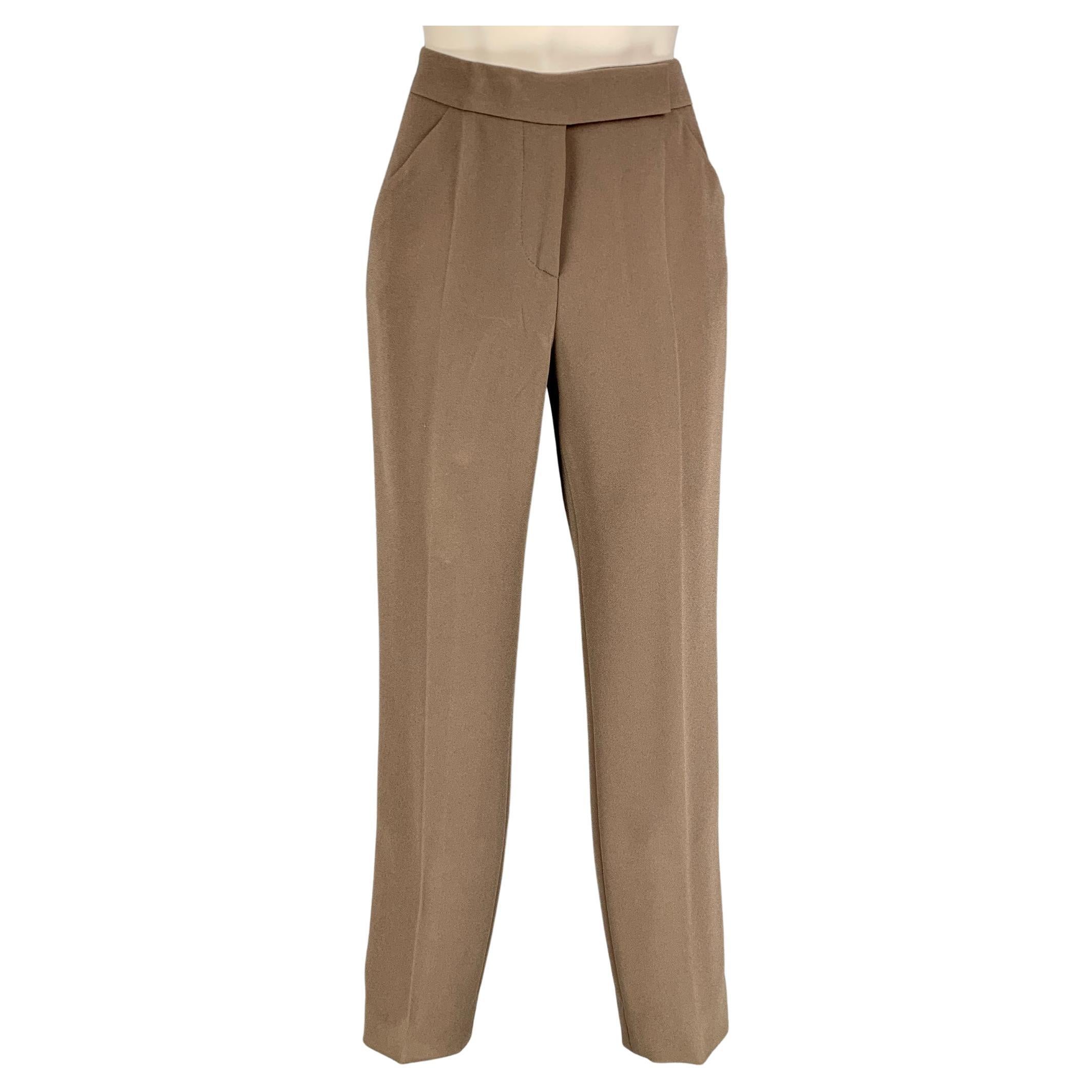 Men's ERMENEGILDO ZEGNA Size 31 Brown Corduroy Dress Pants at 1stDibs