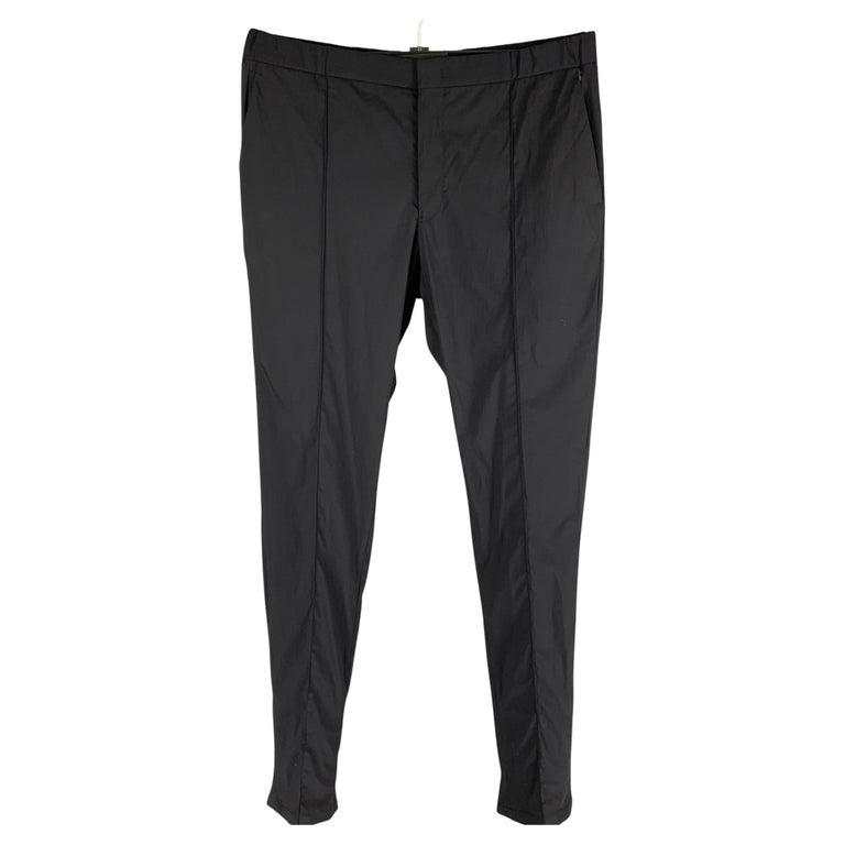 Louis Vuitton Draped Relaxed Pants Metal Grey. Size 36