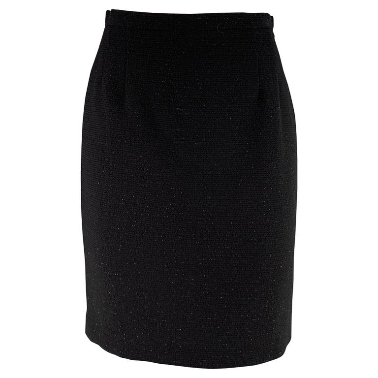 Robe midi en laine mélangée en noir - Alaia