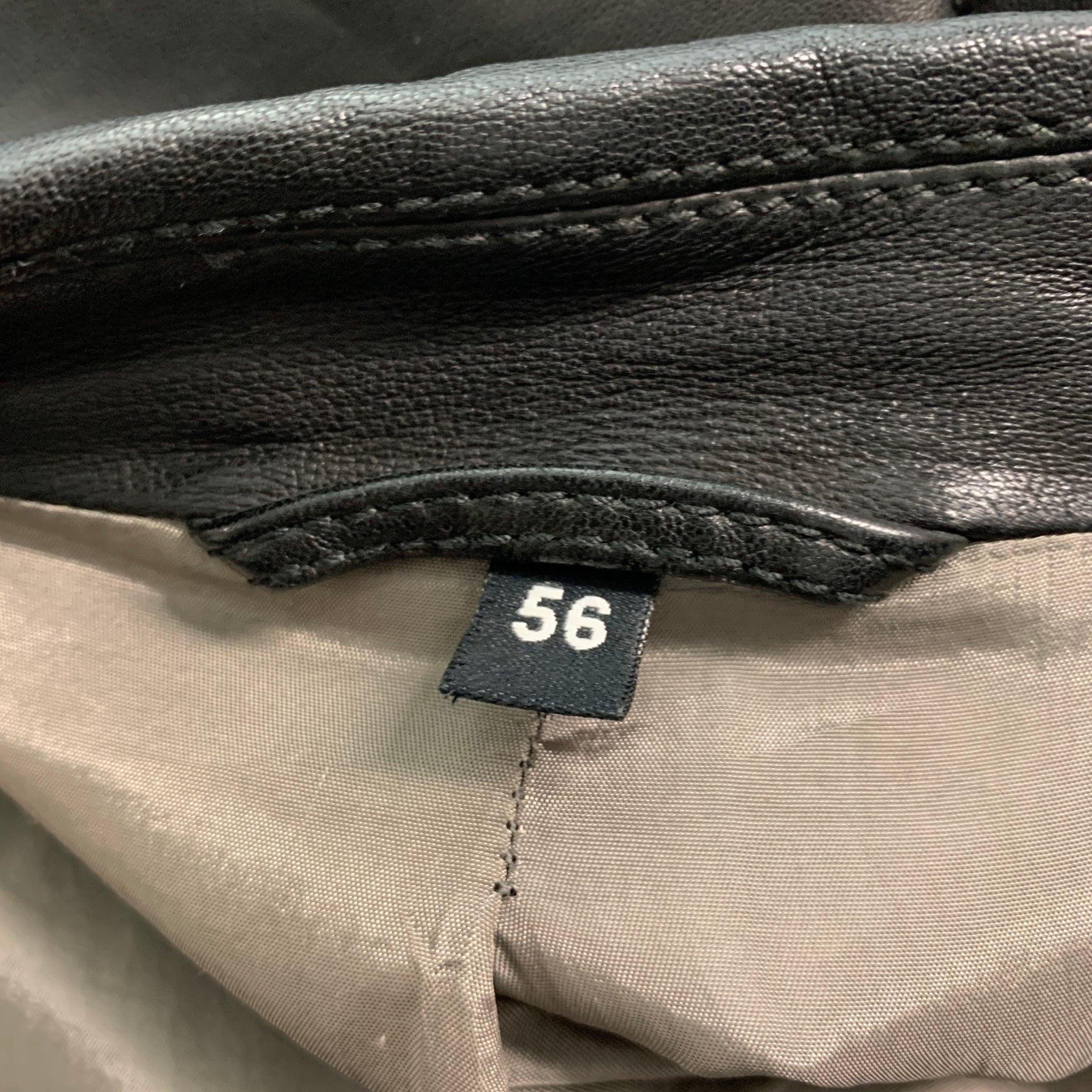 GIORGIO ARMANI Size 46 Black Single Breasted Jacket For Sale 1