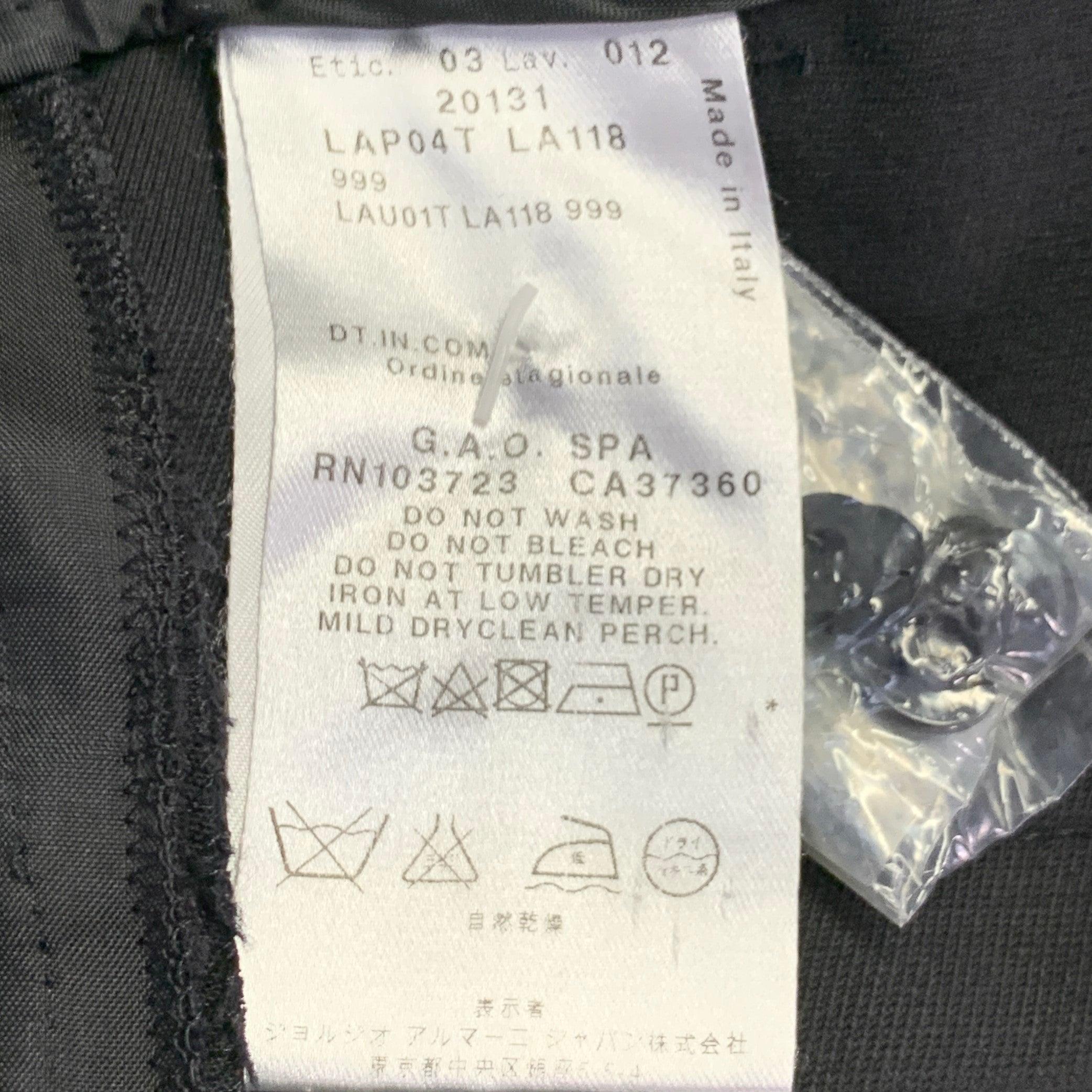 GIORGIO ARMANI Größe 6 Schwarz Schurwollmischung gerade Kleiderhosen im Angebot 1