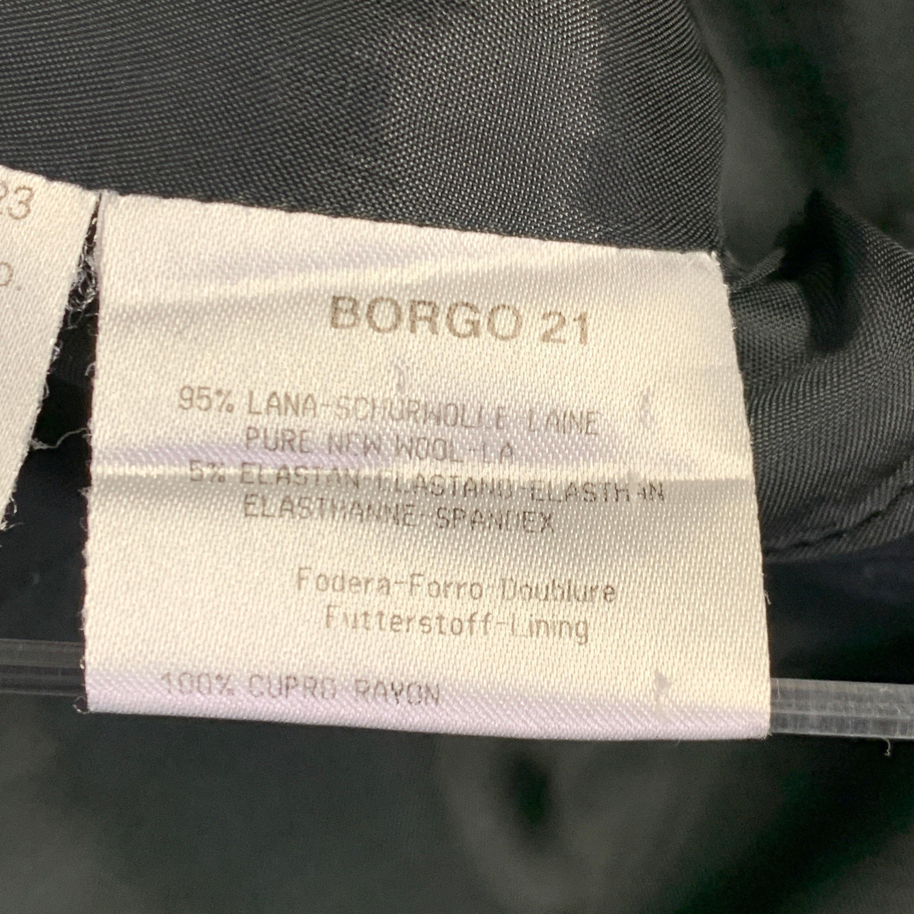 GIORGIO ARMANI Giacca Blazer in misto lana nera Taglia 6 in vendita 1