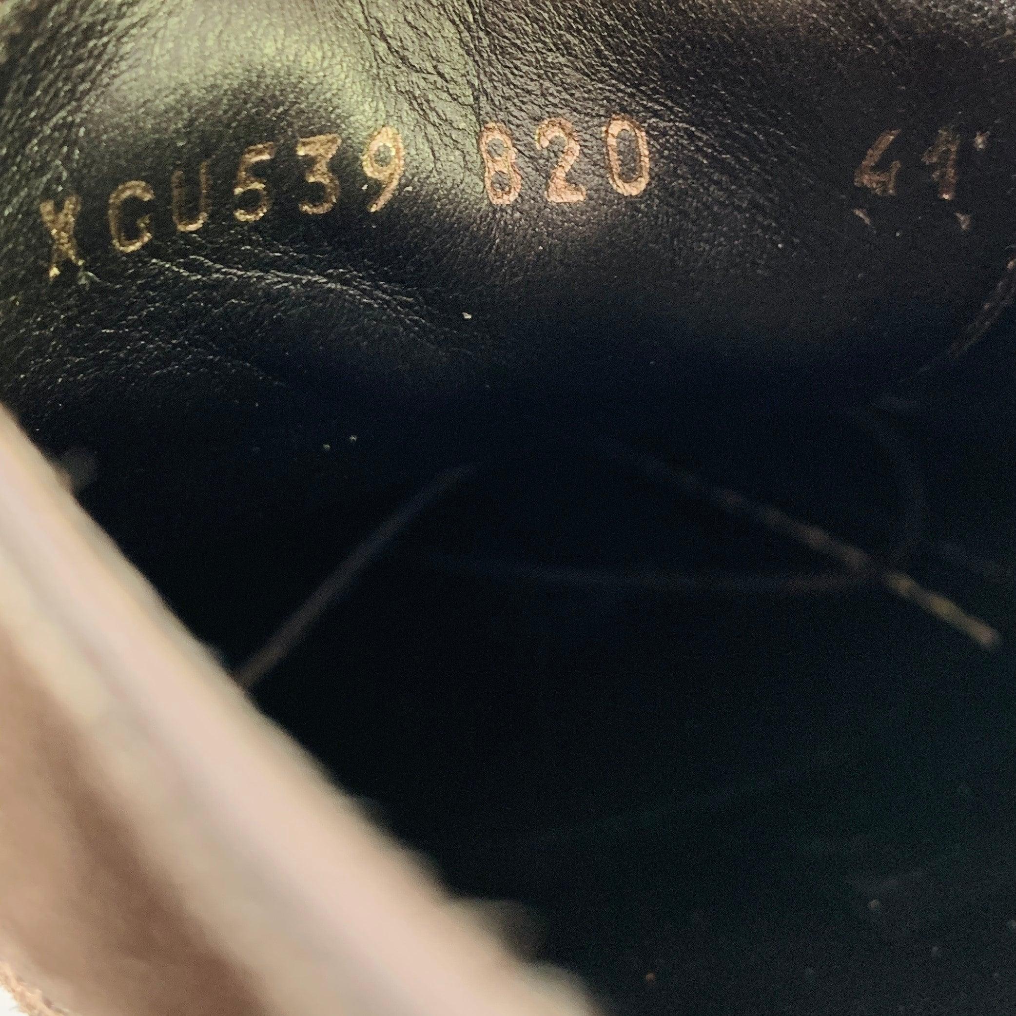 GIORGIO ARMANI Taille 8 Chaussures à lacets Wingtip en daim texturé Brown en vente 3