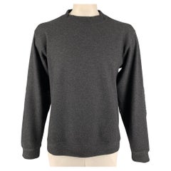 GIORGIO ARMANI Size L Gray Wool Mock Neck Sweater