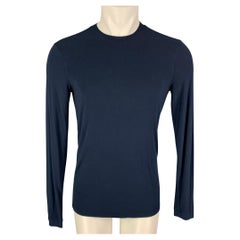 GIORGIO ARMANI Size M Navy Crew-Neck Pullover