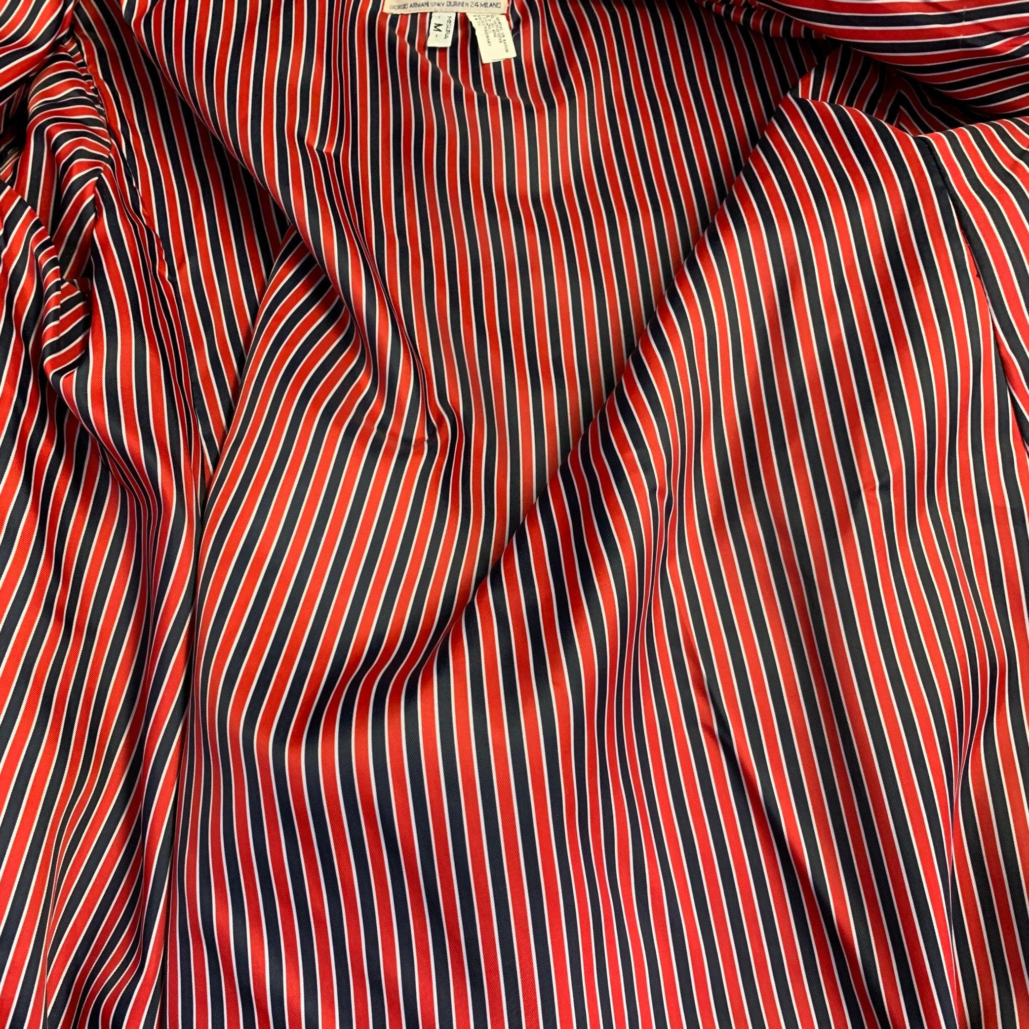 Donna GIORGIO ARMANI Cappotto doppiopetto in misto lana bianco marina taglia M in vendita