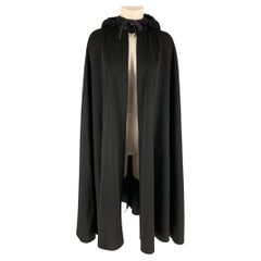 GIORGIO ARMANI Size One Size Black Open Front Cape