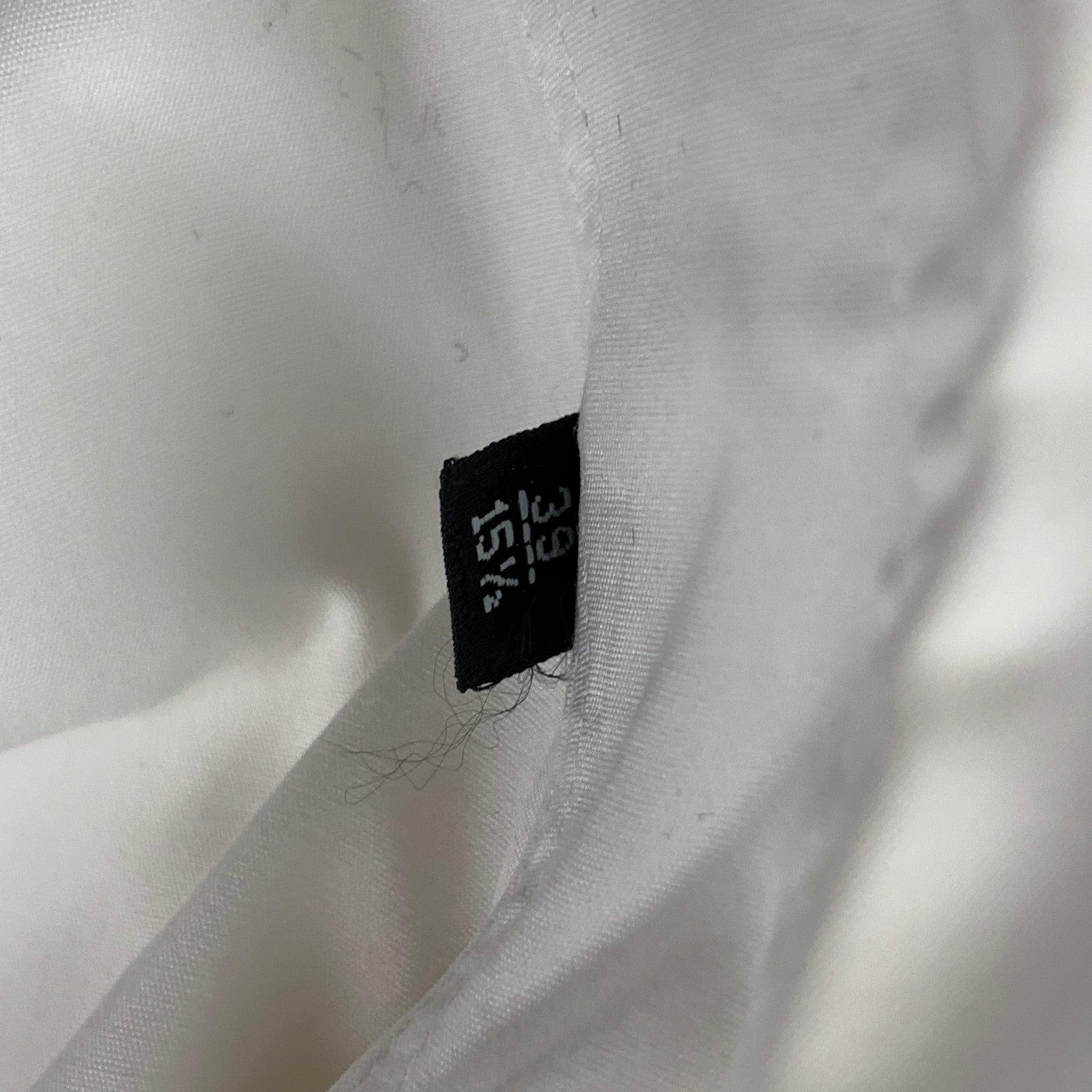 GIORGIO ARMANI Size S White Cotton Long Sleeve Shirt 3