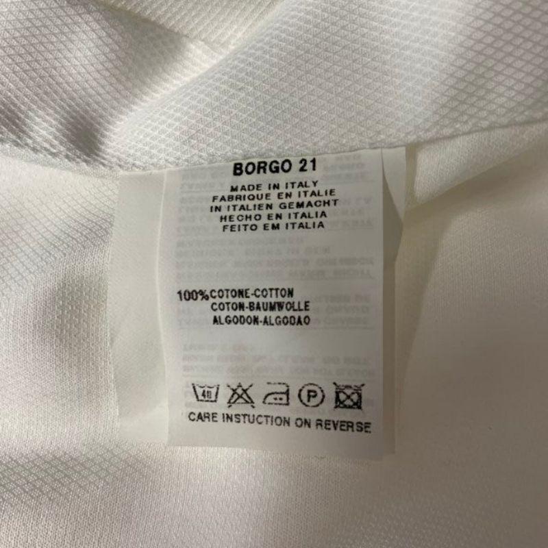 GIORGIO ARMANI Size XL Solid White Cotton French Cuff Long Sleeve Shirt 2