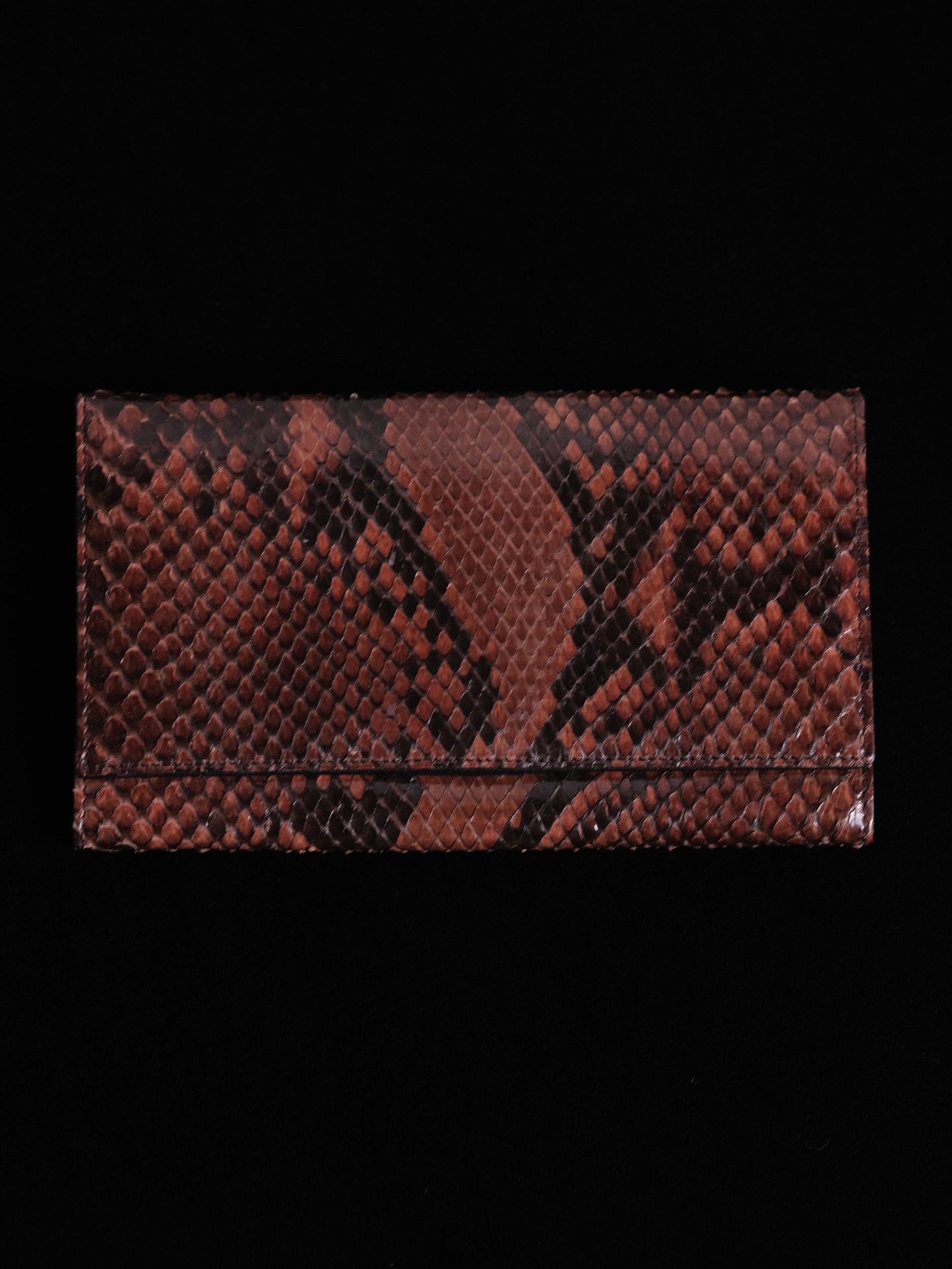 Giorgio Armani Snakeskin Wallet Long Continental circa 1990's 2000's For Sale 5