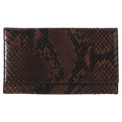 Giorgio Armani Snakeskin Wallet Long Continental circa 1990's 2000's
