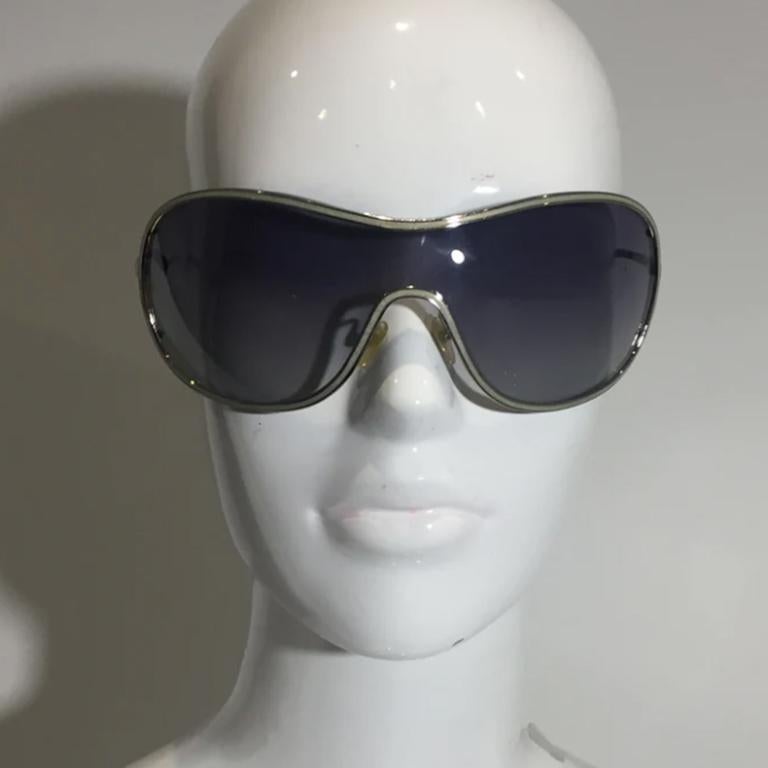 Gray GIORGIO ARMANI SS2004 Lilac sunglasses  For Sale