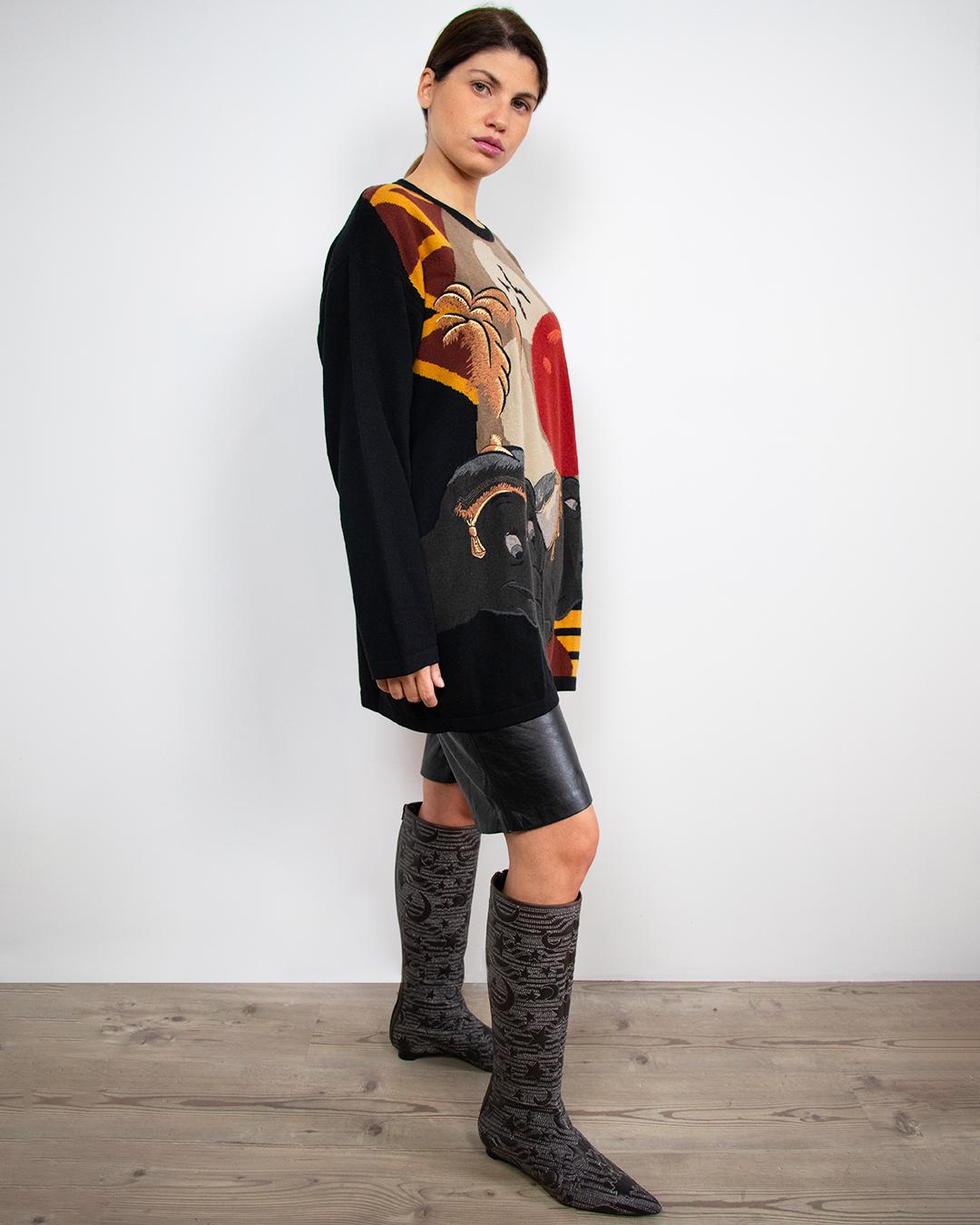 Giorgio Armani stars & moon embroidery Boots  2