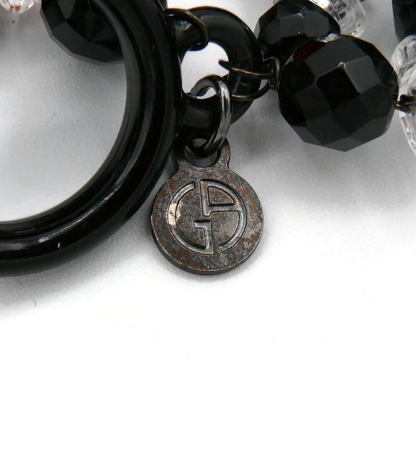 Giorgio Armani Statement Three Stand Braided Necklace For Sale 7