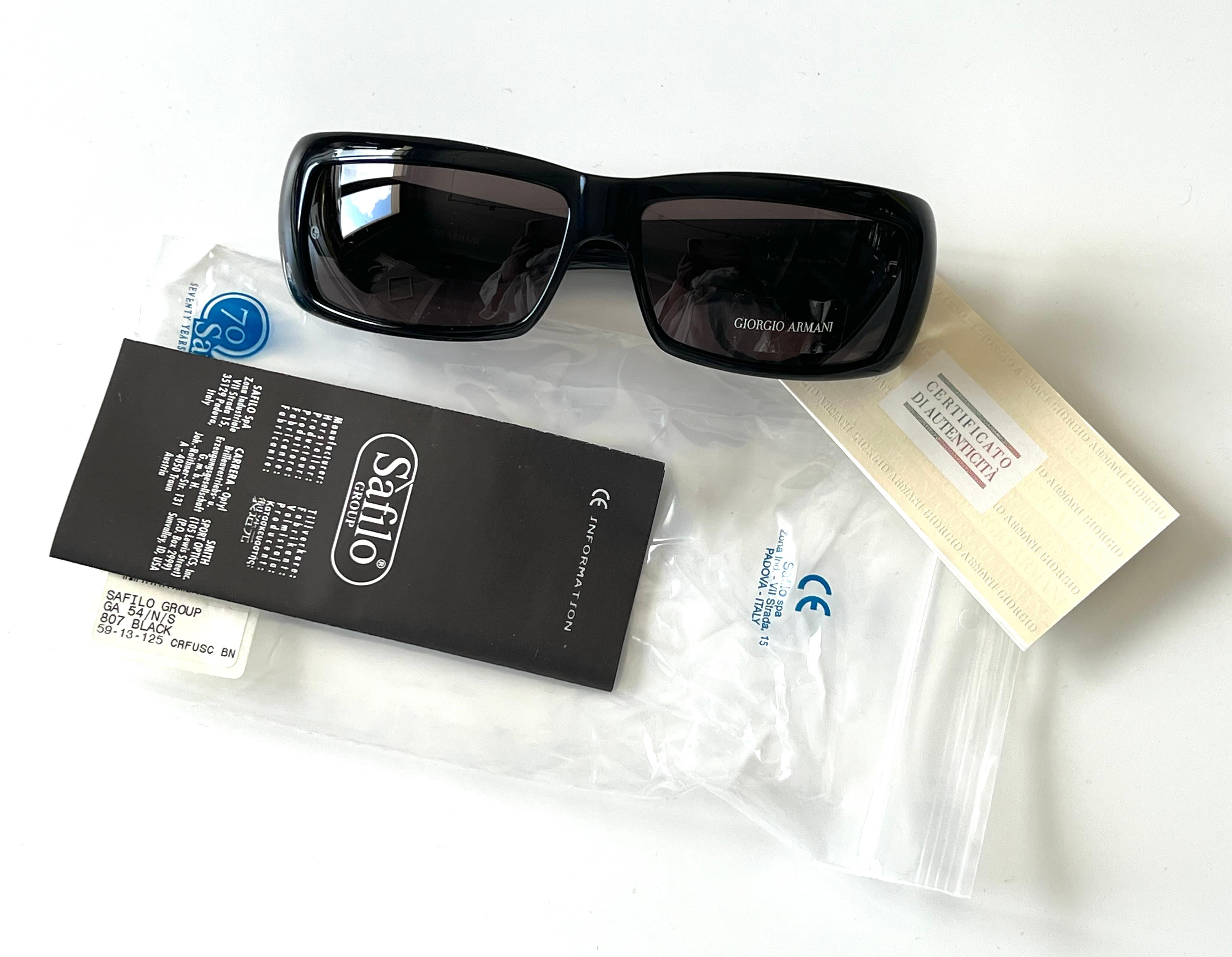 Giorgio Armani Nouvelles lunettes de soleil  art. 54/N/S col. 807BN (fabriqué en Italie)  en vente 8