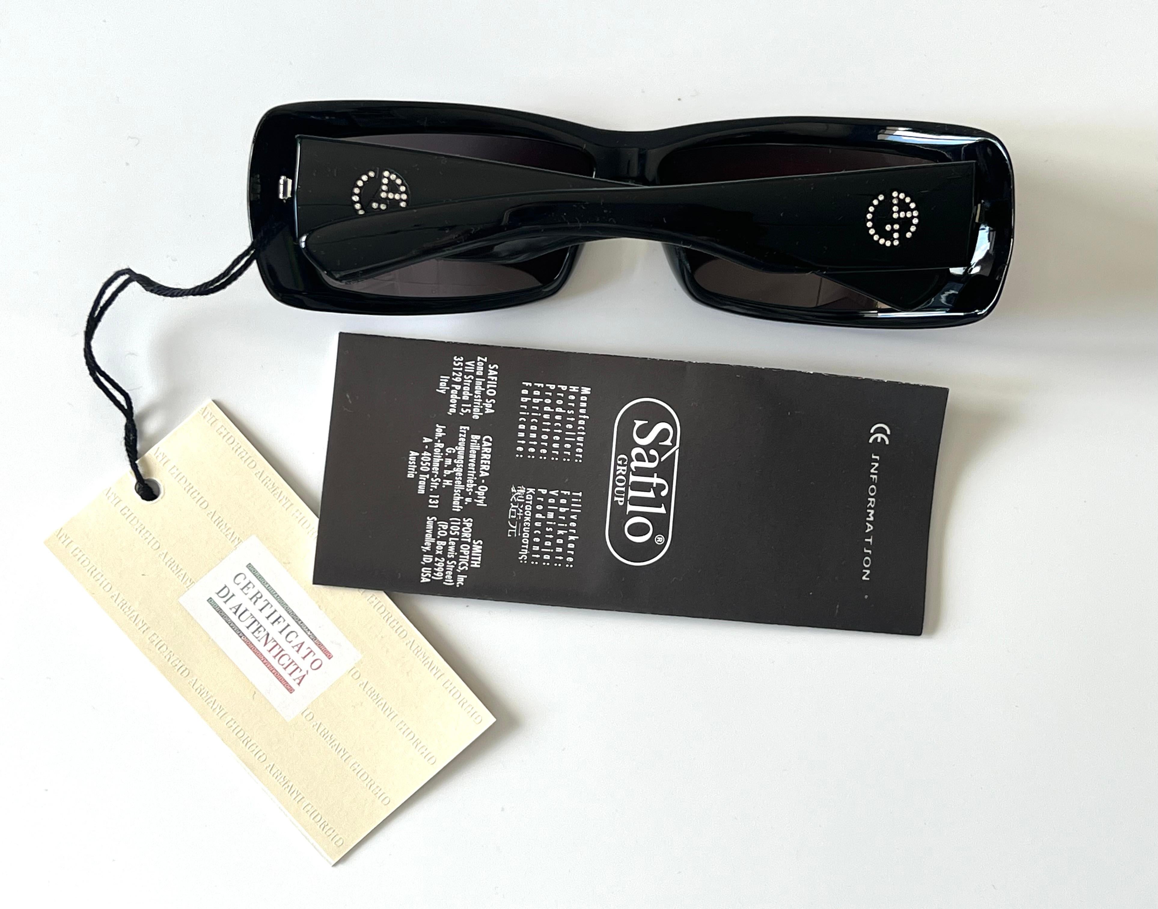 Giorgio Armani Nouvelles lunettes de soleil  art. 54/N/S col. 807BN (fabriqué en Italie)  en vente 9
