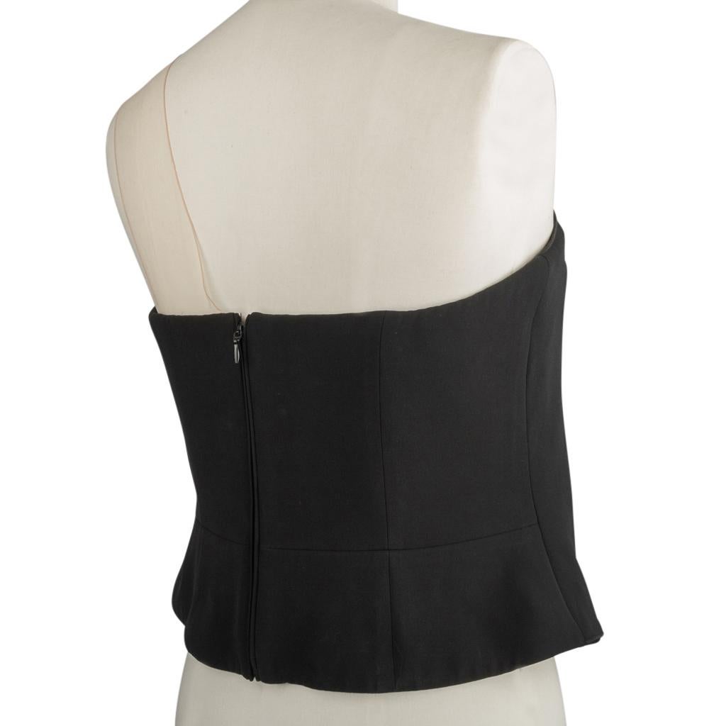 Giorgio Armani Top Faux Wrap Bustier Style One Shoulder fits 6 2
