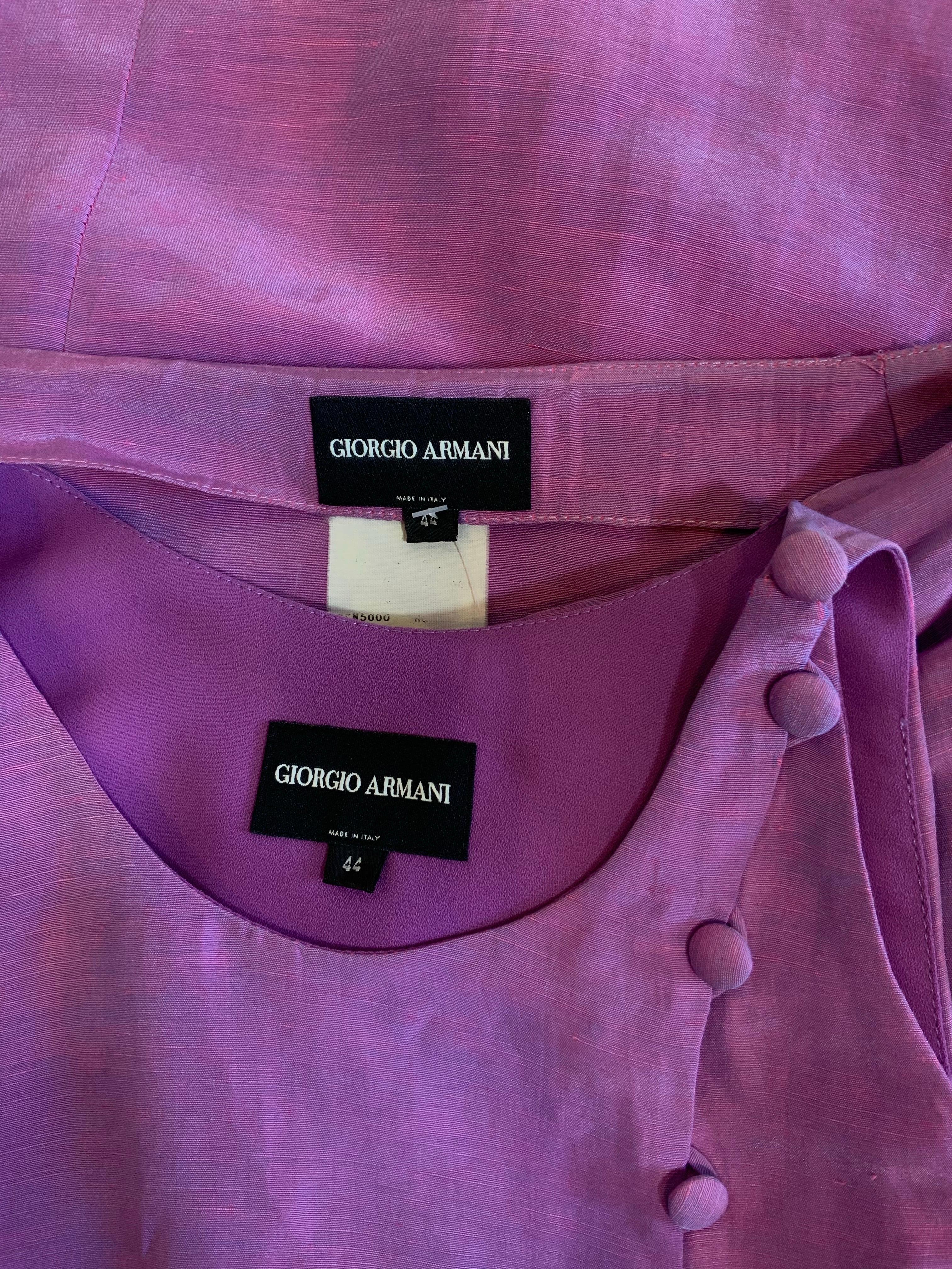 Top e gonna in lino Giorgio Armani in vendita 4