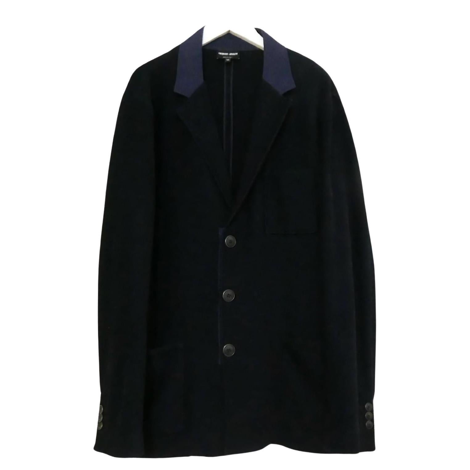 Giorgio Armani Upton Line Stretch Chenille Blazer Jacket For Sale