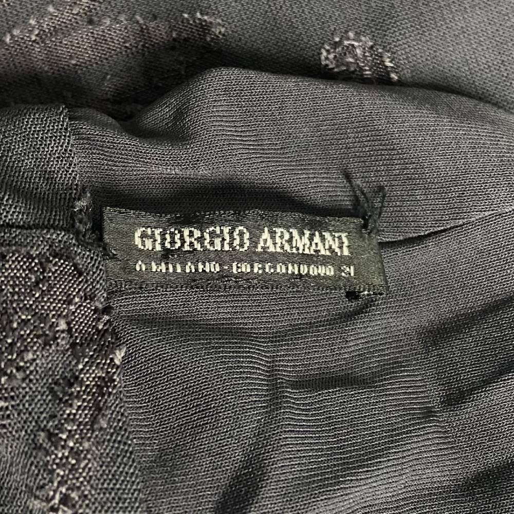 Giorgio Armani Vintage 90s dark grey silk T-shirt 2