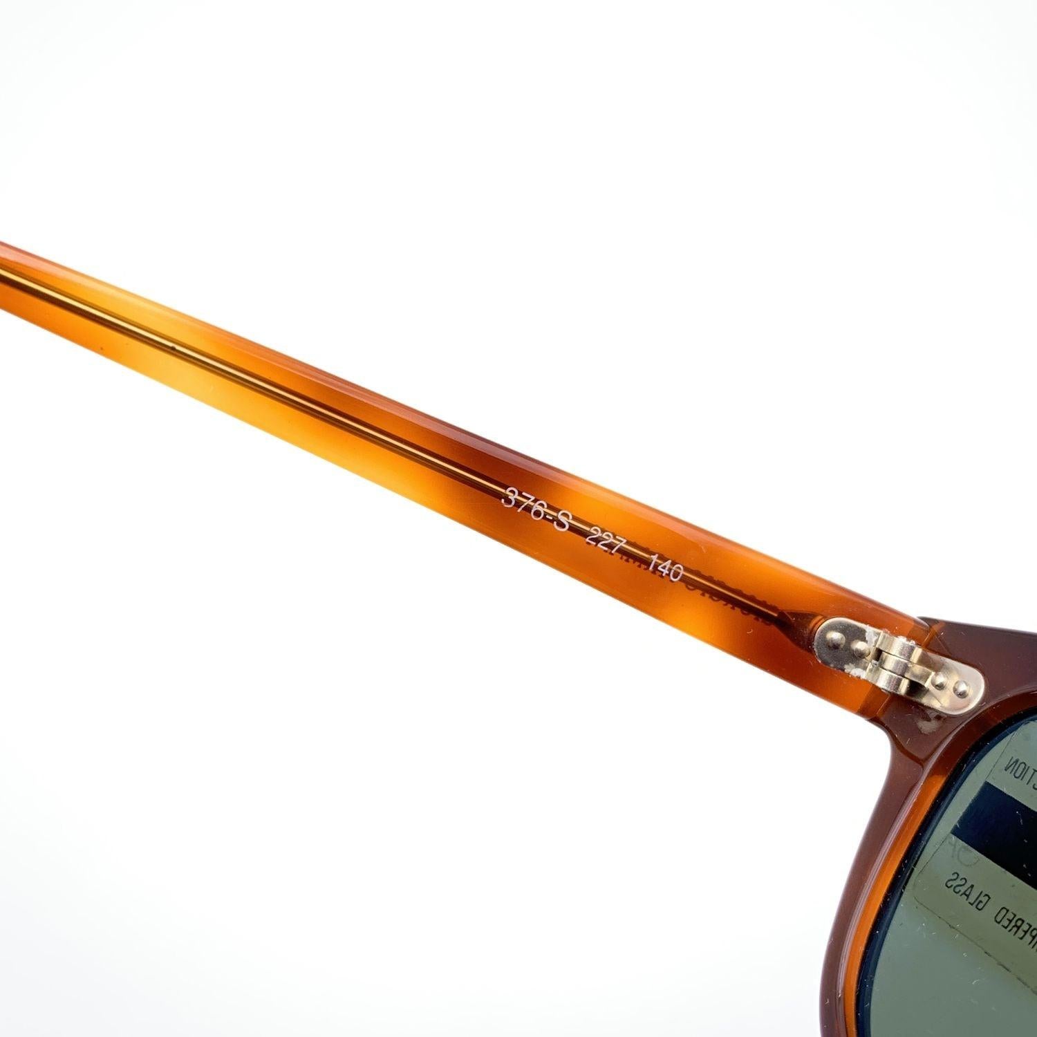 Giorgio Armani Vintage Black Brown Sunglasses 376-S 227 140 mm For Sale 1