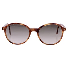 Giorgio Armani Vintage Brown Havana Occhiali da sole rotondi 371 48/17 140 mm