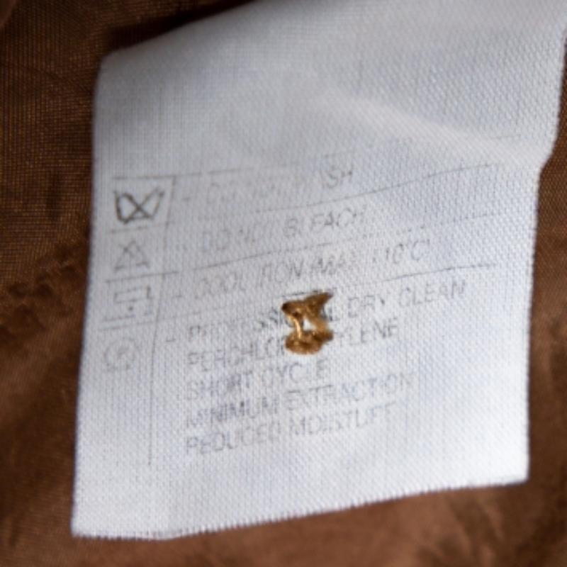 Giorgio Armani Vintage Brown Herringbone Wool Blazer M en venta 3