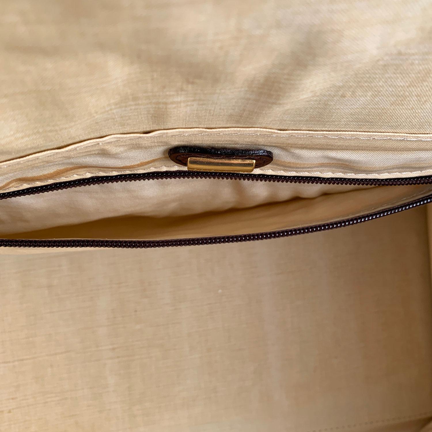 Giorgio Armani Vintage Burgundy Leather Travel Carry On Beauty Bag 8