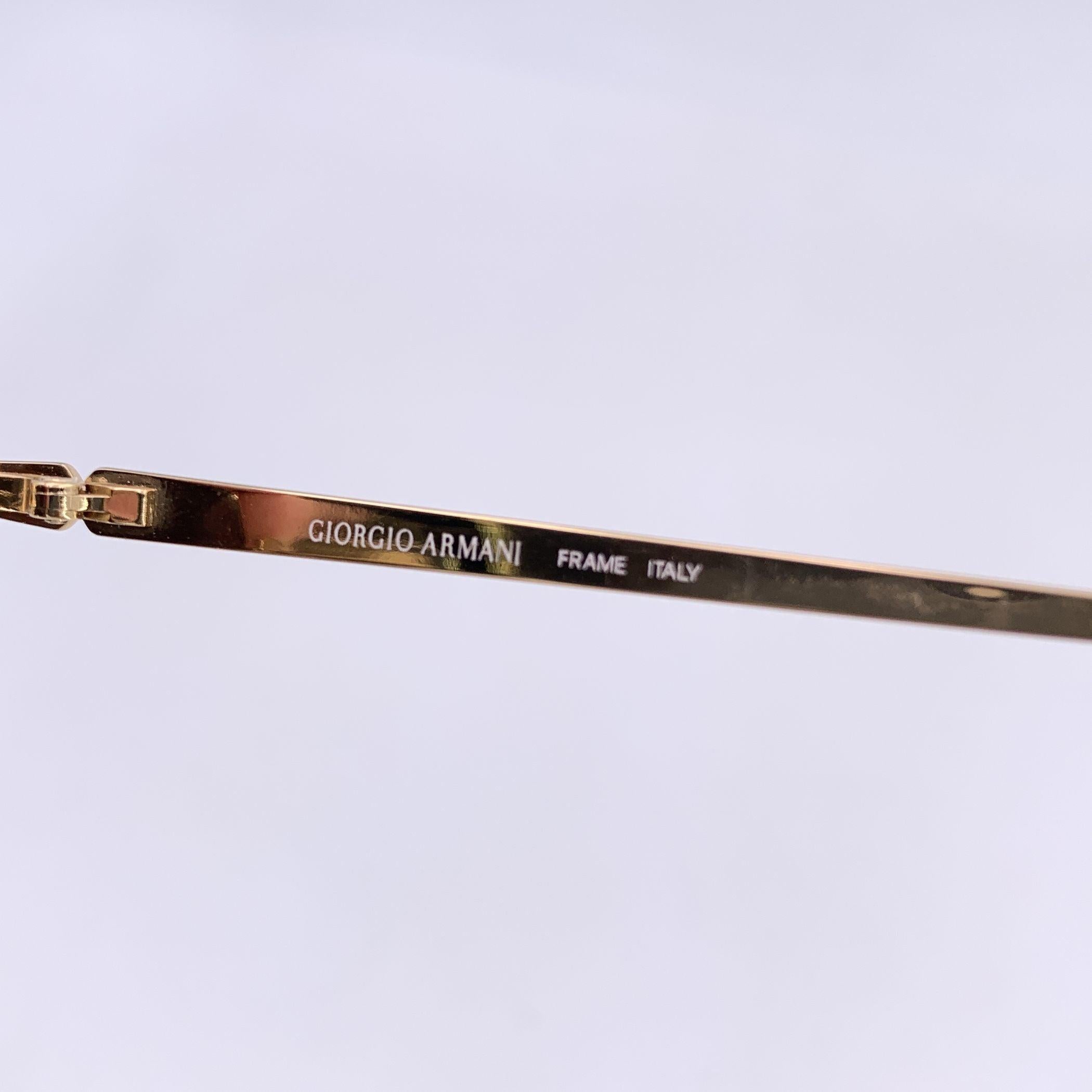 Giorgio Armani Vintage Gold Metall Sonnenbrille Mod. 224 48/20 130mm für Damen oder Herren im Angebot