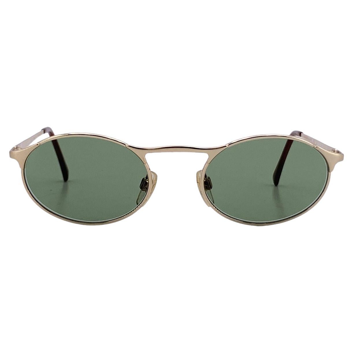 Giorgio Armani Vintage Gold Metall Sonnenbrille Mod. 224 48/20 130mm im Angebot