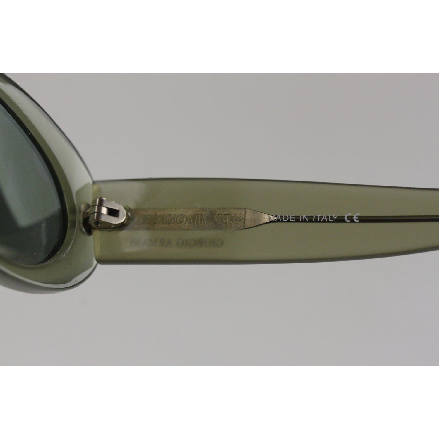 Giorgio Armani Vintage Gray Oval Sunglasses Mod 944 140 2