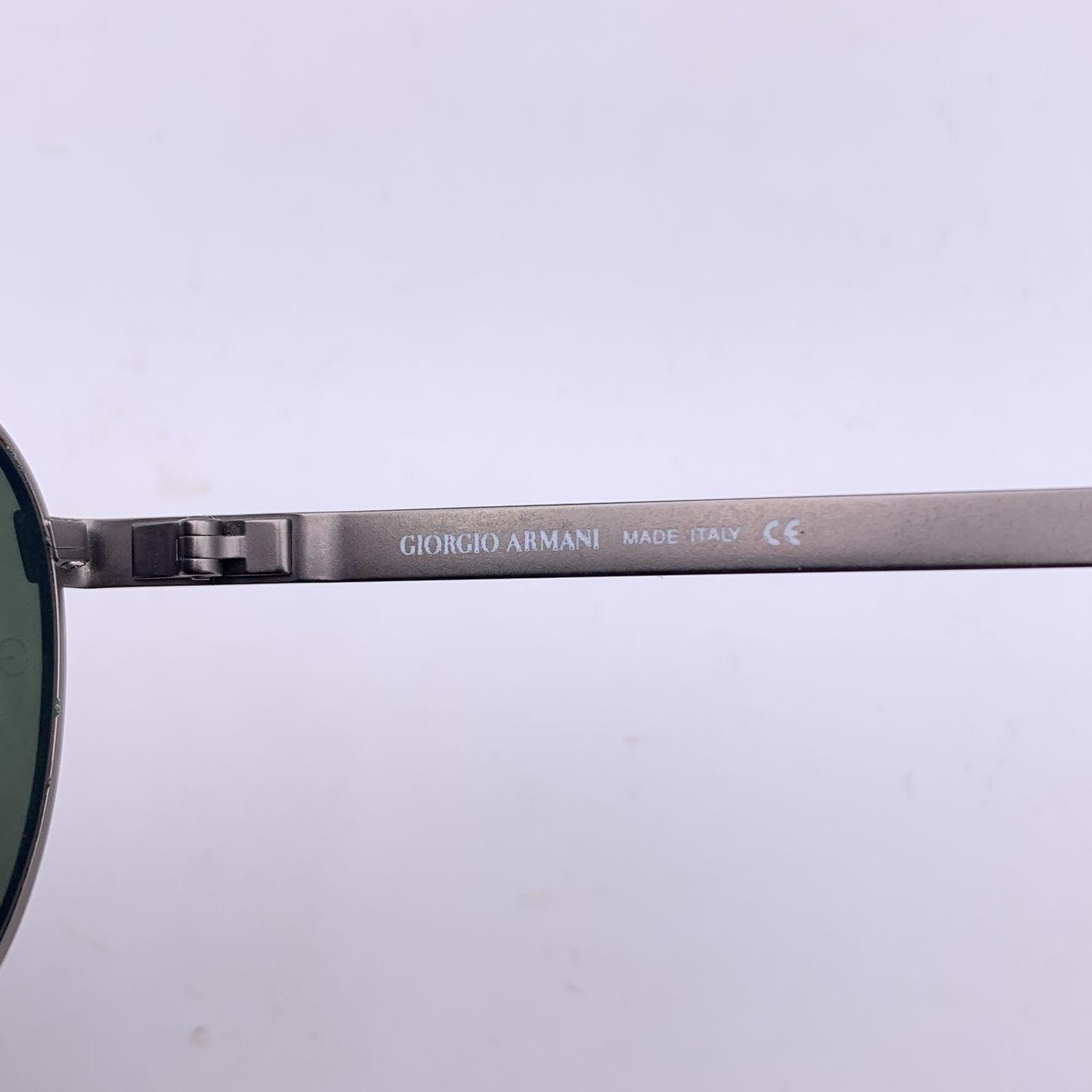 Giorgio Armani Vintage Gunmetal Sunglasses 644 905 135 mm For Sale 2