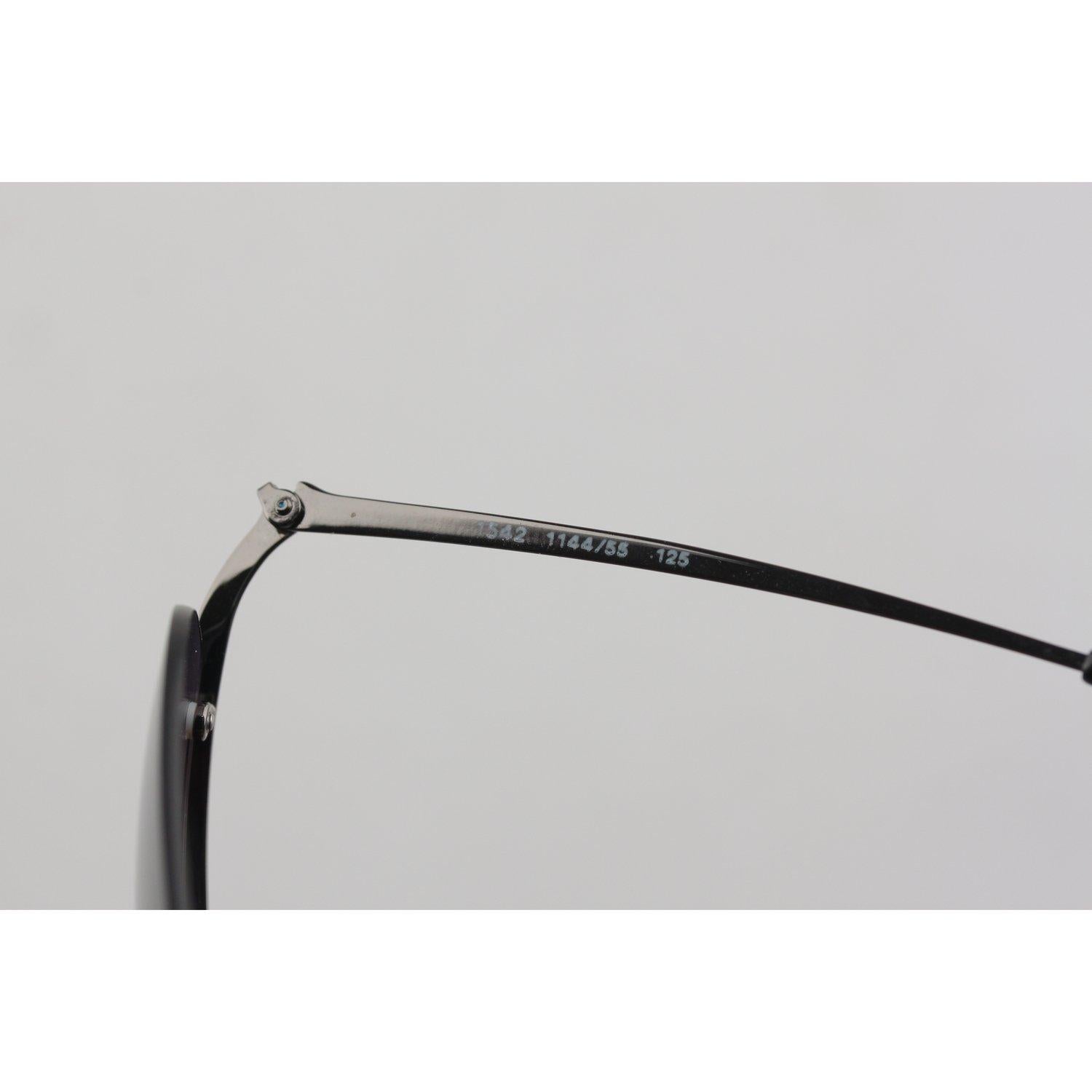Giorgio Armani Vintage Half-Rim Wrap Sunglasses 1542 125mm New Old Stock 2