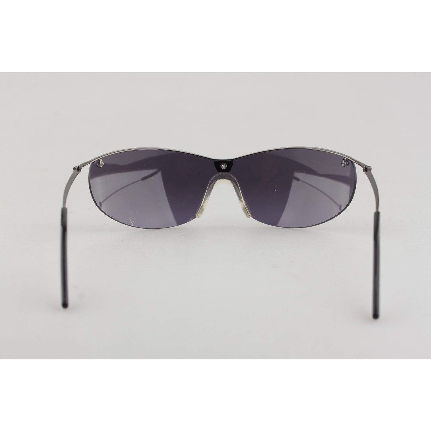 Giorgio Armani Vintage Half-Rim Wrap Sunglasses 1542 125mm New Old Stock 1