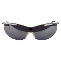 Giorgio Armani Vintage Half-Rim Wrap Sunglasses 1542 125mm New Old Stock