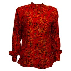 Giorgio Armani ,  Used Multi colour Silk Blouse