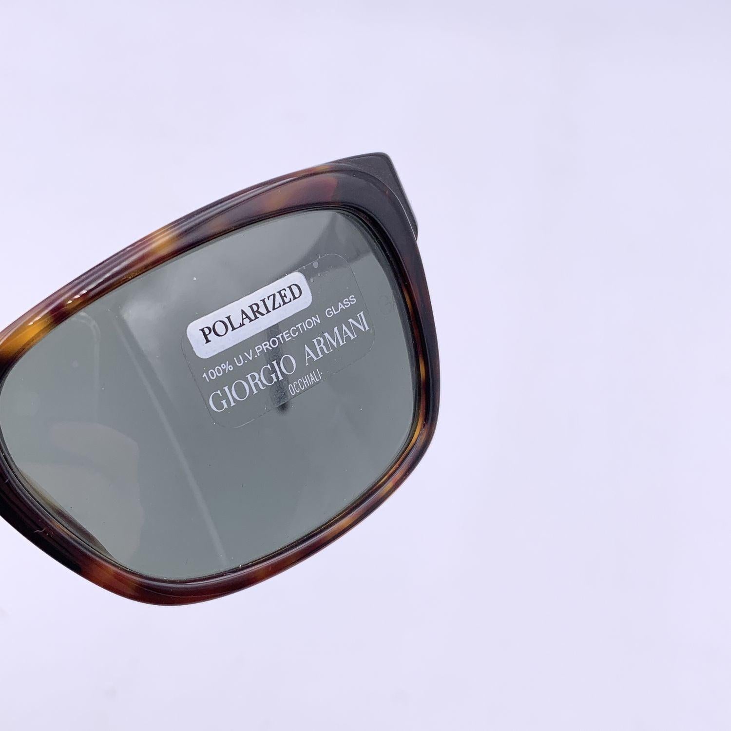 Women's or Men's Giorgio Armani Vintage Rectangle Polarized Sunglasses 846 140 mm For Sale