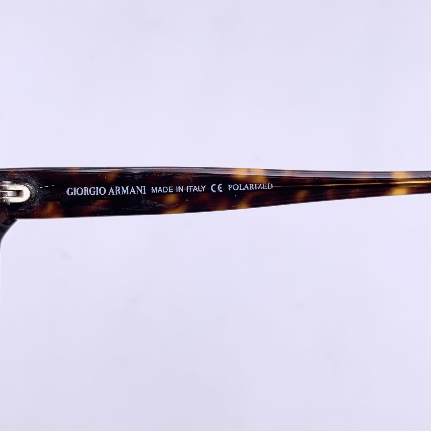 Giorgio Armani Vintage Rectangle Polarized Sunglasses 846 140 mm For Sale 1