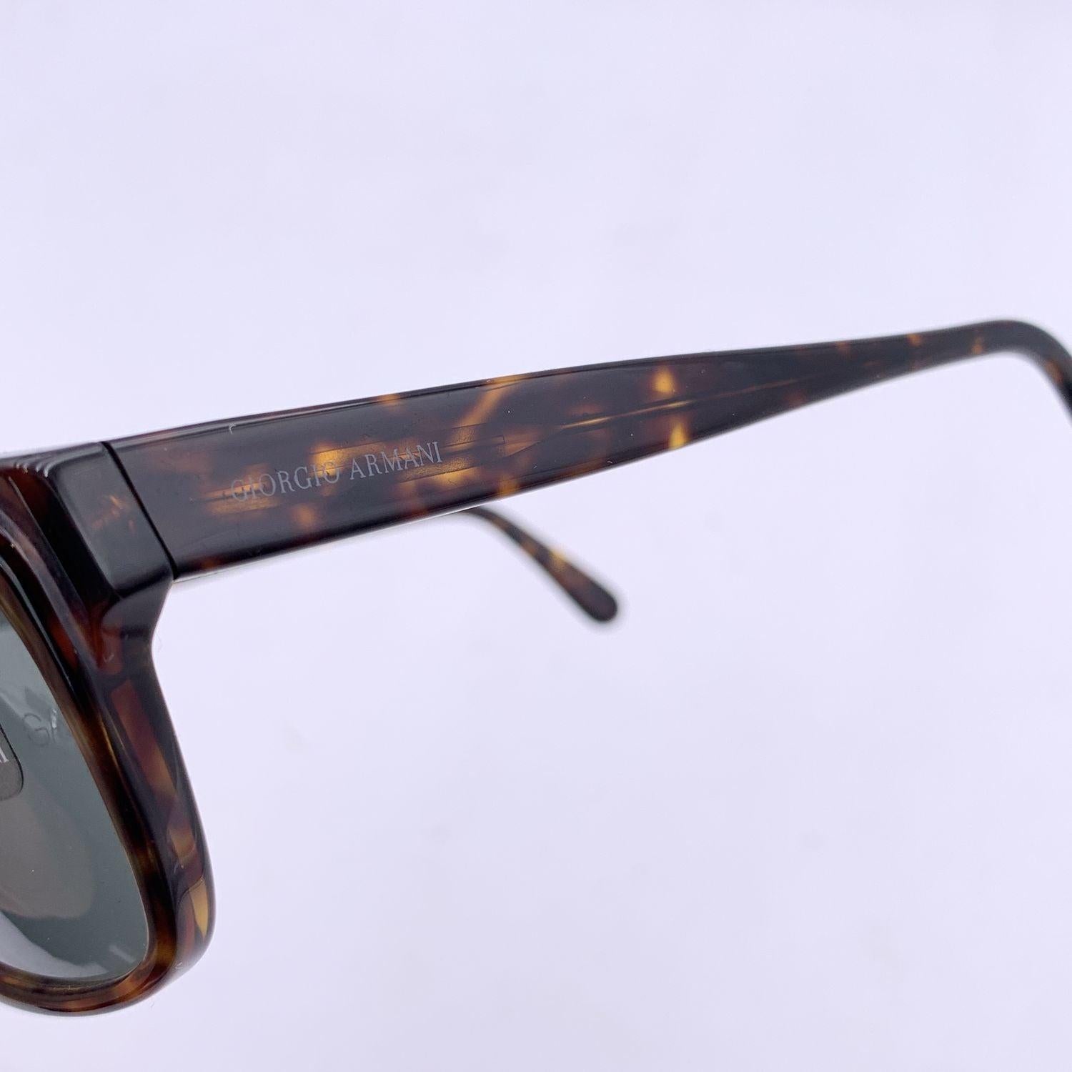 Giorgio Armani Vintage Rectangle Polarized Sunglasses 846 140 mm For Sale 3
