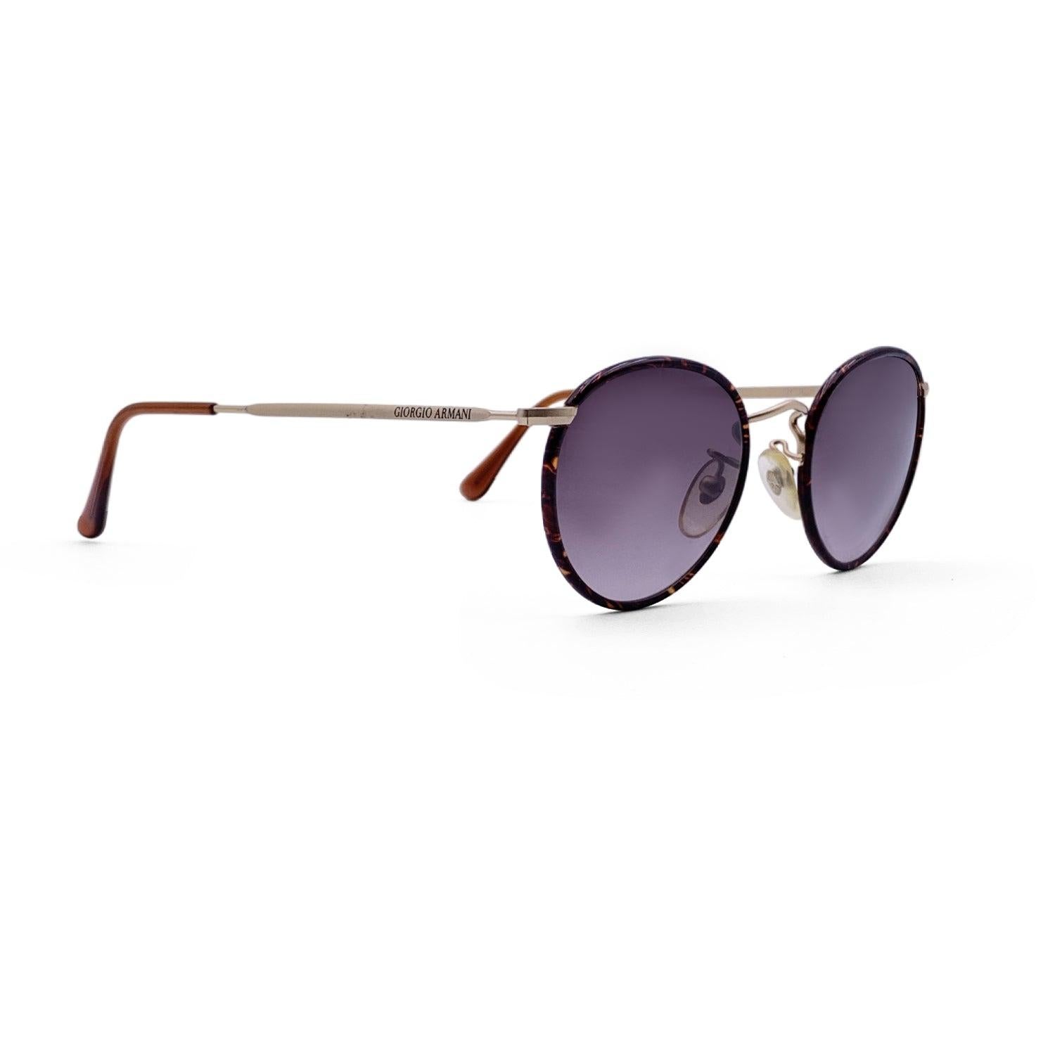 Gray Giorgio Armani Vintage Round Sunglasses 112 713 Unisex 47/20 140mm