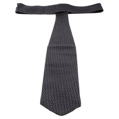 Giorgio Armani Vintage Textured Silk and Wool Jacquard Traditional Tie