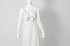 Giorgio Armani Vintage wedding Dress in white satin, 2008