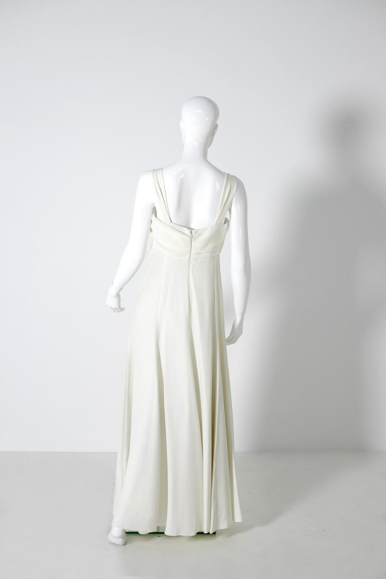 Armani Vintage wedding Dress in white satin, 2008 at 1stDibs