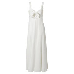 Giorgio Armani Vintage Hochzeitskleid aus weißem Satin:: 2008