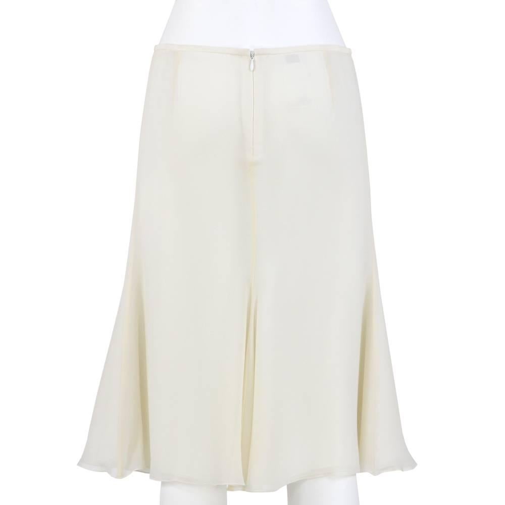 Giorgio Armani White Ivory Silk Wedding Suit, 2000s 1