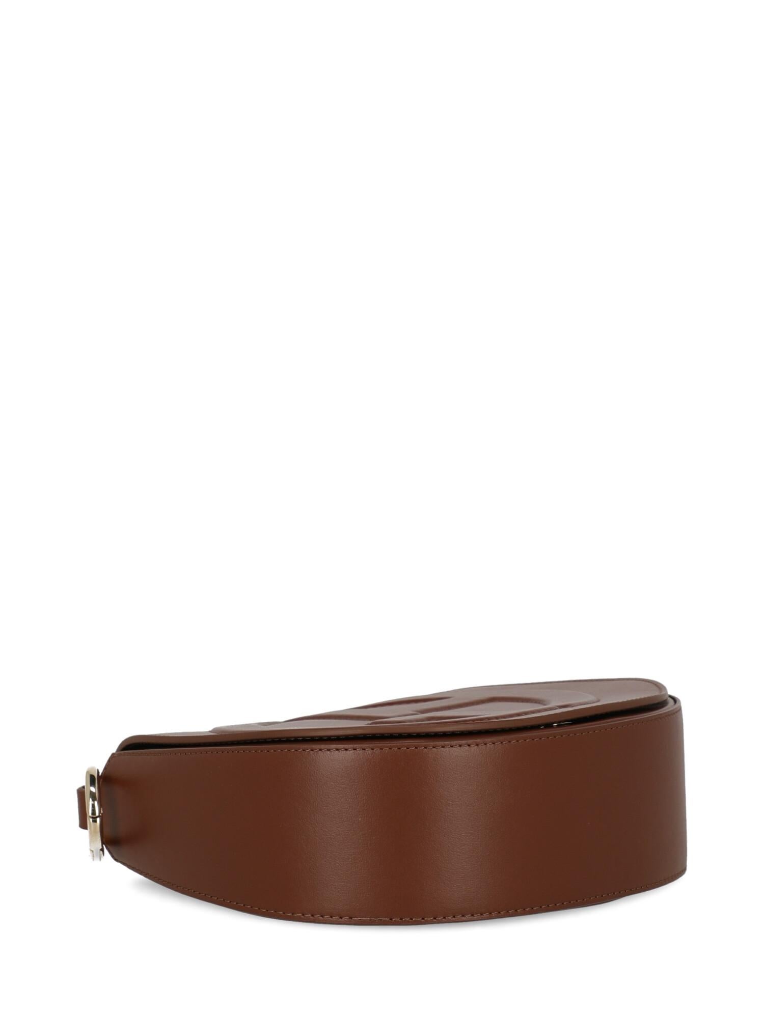 Giorgio Armani Woman Shoulder bag  Brown Leather For Sale 1